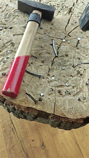 long Nail wood hitting challenge