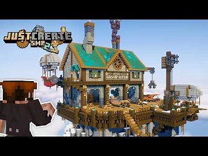 I built an airship repair yard in Minecraft Create Mod!