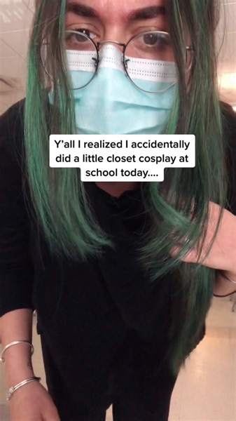 Accidental Closet Cosplay at School