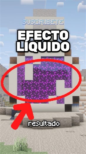 Efecto de Líquido Mágico: Portal en forma de Poción (Build Hack) #Shorts #minecraft
