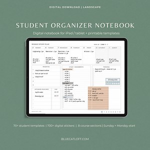 Digital Study Planner Template, Undated Digital Student Planner, iPad Pro Assignment Tracker, Goodnotes Nurse College Academic Planner - Etsy