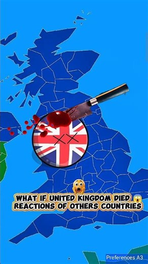 United Kingdom Disappeared no more 😭🇬🇧#countryballs #viralshort #geography