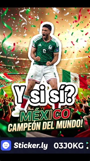 Código en Sticker.ly: O3J0KG ¡Celebra la victoria del TRI! #cantaynollores #stickerlyapp #mexico #stickerlystickers #stickerly