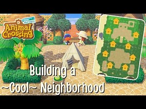 Building a Neighborhood That Looks Cute on my Map?? // animal crossing new horizons speed build
