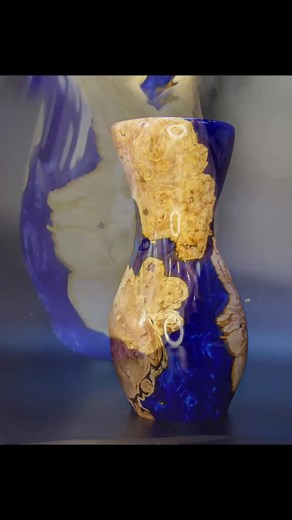 Woodturning Large Spalted Burl into Epoxy Resin Vase | David's Woodturning