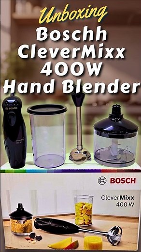 Bosch CleverMixx 400W Hand Blender Unboxing🌀#viral #trending #fyp #KitchenGadgets #ytshorts (11.ai)