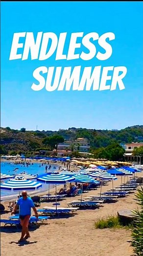 Faliraki's Beautiful Beaches 🇬🇷 One Coast, Endless Summer 🌊 #Rhodes #Greece