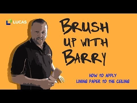 How to apply lining paper to the ceiling part 1.