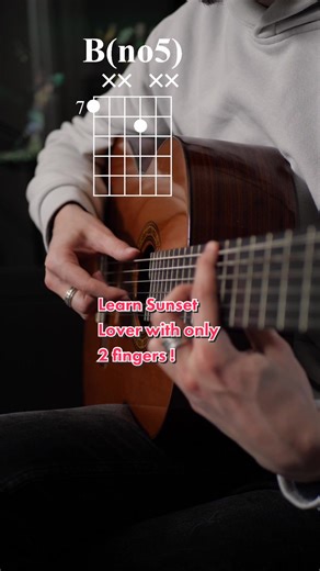 Sunset Lover Guitar Chords Tutorial and Cover