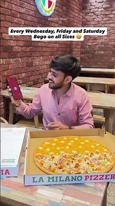 BOGO offer is now 3 days in week on all Sizes 😍 #ahmedabad #shortvideo #foodie #food #pizzalover