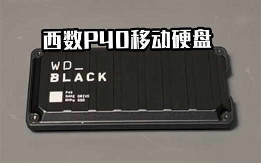 【移动硬盘】西数新品P40？吃满3.2*2！速度够快！