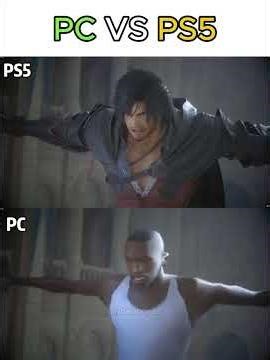 PS5 Vs PC Comparison #gta #shorts