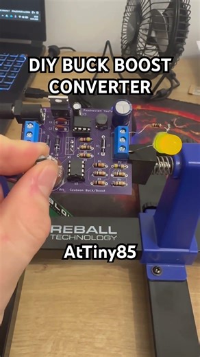 DIY BUCK BOOST CONVERTER ON ATTINY85