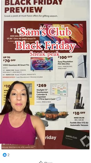 Jamie on Instagram: "Sam’s Club Black Friday ad sneak peek! Deals on PlayStation 5, trampoline, dirtbike and more! #samsclub #samsclubfinds #blackfridaydeals"