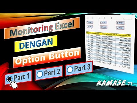 How to Make Excel Monitoring with Option Button Part 1