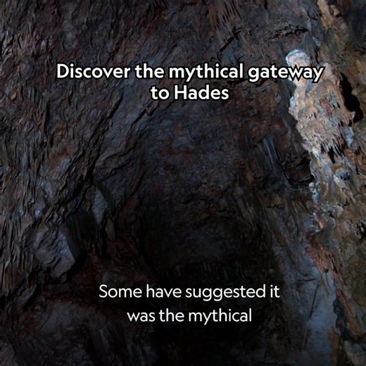 Believed by some to be the entrance to Hades, the association between the Alepotrypa Cave in Greece and the concept of death is ancient. For thousands of years, this cave served as a burial place for early Greek farmers. #TheGreeks is now streaming on Disney . | National Geographic History
