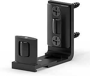 Sliding Barn Door Bottom Floor Guide, Adjustable U Shape Flexible Flush Design, Aluminum Alloy with Smooth Nylon Rollers, Wall Mounted