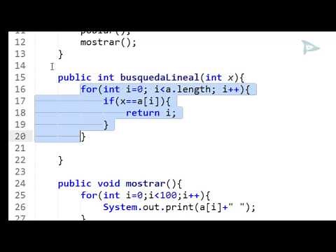 Taller de Estructuras de Datos en Java - 03 Arreglos Búsqueda Lineal