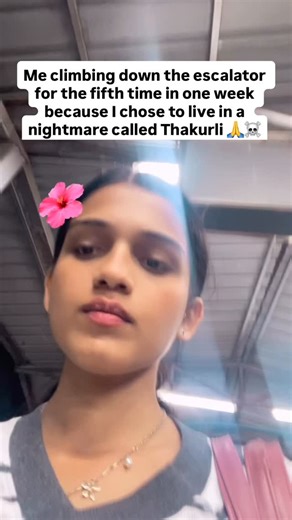 Tanaya 🪐 on Instagram: "Escalators that never work, traffic that makes me miss my train daily, and basic problems no politician seems bothered to change 🥰 . . #fyp #thakurli #thakurlife❤️ #foryou #insta"