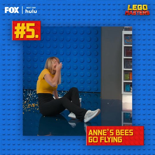 19K views · 99 reactions | #5. Anne's un-bee-lievable fall  #LEGOMastersFOX | LEGO Masters | Facebook