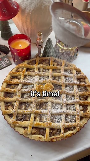 1.2M views · 59K reactions | Christmas apple pie. Definitely with ice cream. Recipe coming tomorrow. #christmas #recipe #cooking #kitchen #itstime #santaclausiscomingtotown | Volodymyr Testardi | Facebook