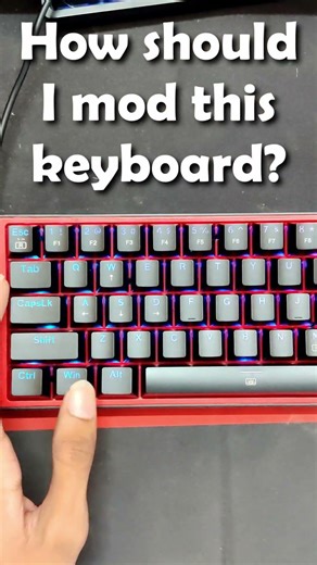 How should I mod this keyboard? | #fixogenie #tech #keyboard #thockykeyboard #experiment #DIY