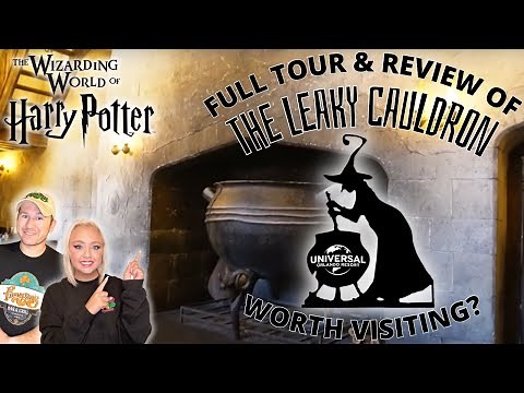 The Leaky Cauldron Restaurant at Universal Orlando Resort: FULL Tour & Review: Universal Studios 23