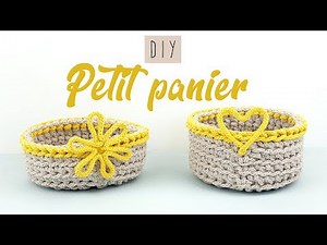 TUTORIAL how to make an easy crochet basket with rope