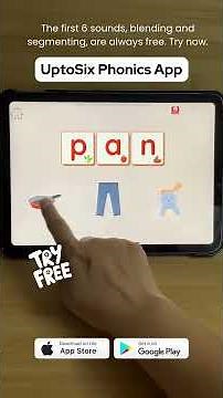 UptoSix Phonics App Learn the Set 1 Sounds FREE #phonicsapp