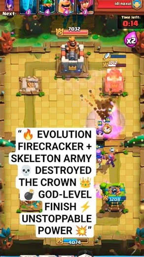 “💀 Evolution Firecracker + Skeleton Army 🔥 GOD-LEVEL Crown Destruction 👑⚡ Unstoppable Finish 💣”