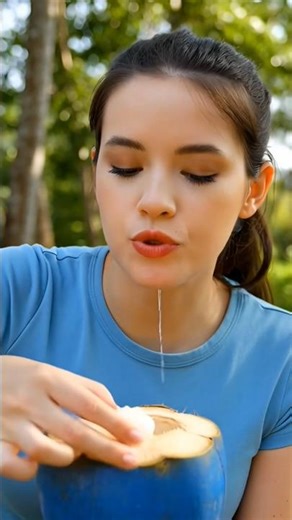 Two Color Coconut Cutting & Eating | Amazing Natural Coconut Video 🥥🌴