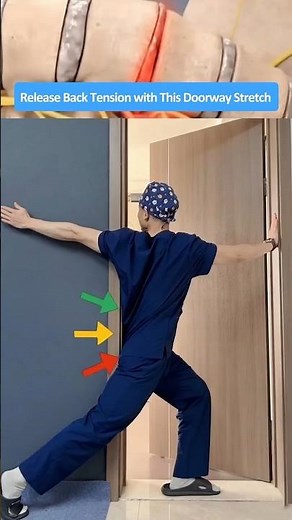 Relieve Tight Back & Shoulders at Home with This Simple Doorway Stretch