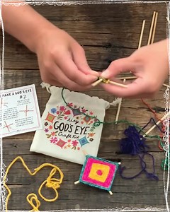 14K views · 149 reactions | We love making God’s Eyes so much that we created a Tiny God's Eye Craft Kit that you can do yourself!  It comes with everything you need! >>https://bit.ly/3egDa45 | Natural Life | Facebook