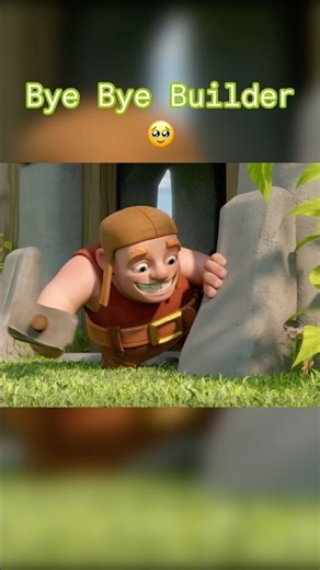 Bye Bye Builder 😭💔 | Clash of Clans Animation 😂 #shorts #clashofclans