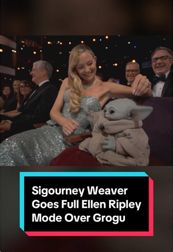 Sigourney Weaver Channels Ellen Ripley for Grogu at the Oscars