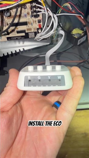How to install Ecobee C-wire adapter! #hvaclife ‪@ecobee‬ #hvactechnician #shorts #thermostat #install