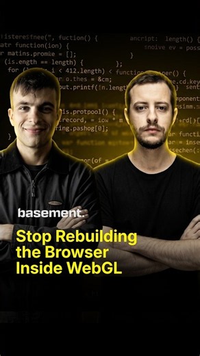 We Kept Rebuilding the Browser in WebGL - Turns Out We Don't Have To #schorts