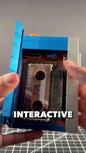 This Brick-Built Cassette Player Looks WAY Too Real #pantasy #lego #display #legosets