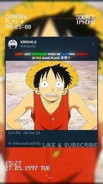 LUFFY' CONFUSED BY NOSE 🥶🔥