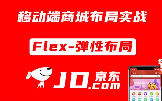 前端Flex弹性布局实例【从零手写移动端商城布局】2023最新从零到一基础实操讲解（Flex/HTML/前端/开发/弹性布局）S0066