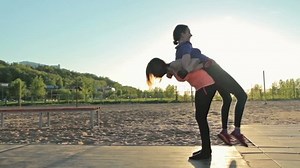 Two Girl Having Fun Piggyback Ride Stock Footage Video (100% Royalty-free) 18285526 | Shutterstock