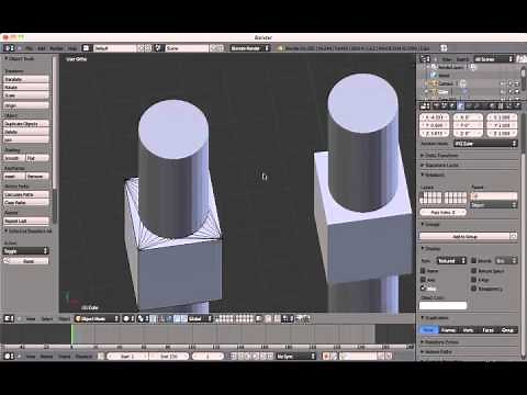 Beginners Blender 3D: Tutorial 15 - Using the Boolean Modifier
