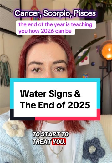 Cancer, Scorpio, and Pisces, you as the water sign the end of the year is coming in strong and teaching you what 2026 can bring. Let’s talk about it. #astrologyvibes #horoscopes #zodiacsigns #watersigns