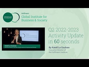 60 Second Quarterly Update From The Hoffmann Institute – Q2 Academic Year 2022-2023