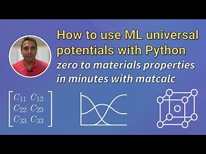Using ML to speedrun materials simulations in Python: matcalc