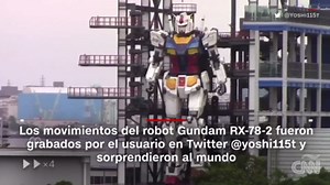 Gigantesco robot Gundam RX-78-2 da 'sus primeros pasos'