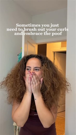 MORGAN on Instagram: "EMBRACING THE POOF 👩🏻‍🦱🫶🏼✨ — #hairhacks #poofycurls #curlsoncurls #curlyhair #overnightcurls"