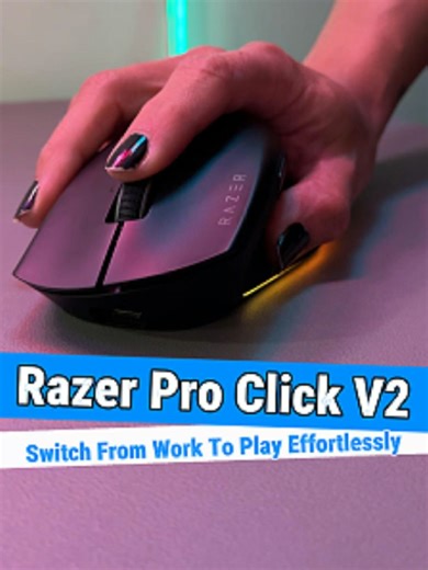 🔵 Upgrade your workflow dengan Razer Pro Click V2 💼✨ 🖐️ 30° ergonomic design – posisi tangan lebih natural, kurang strain walaupun guna lama 👍 Extended thumb rest – extra comfort untuk all-day productivity 🤖 AI Prompt Master – one click untuk summarize, rephrase & generate content ⚡ HyperScroll dual mode – tactile untuk precision, free-spin untuk speed 🔄 Multi-device connectivity – switch antara laptop, PC & tablet dengan mudah 🎯 Focus Pro 30K sensor – tracking smooth & tepat, even atas g
