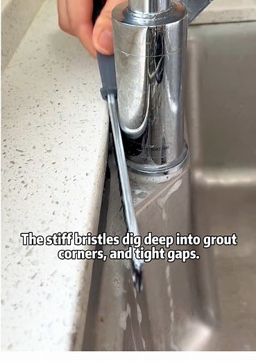Deep Clean Every Corner with the Grout Scrub Brush