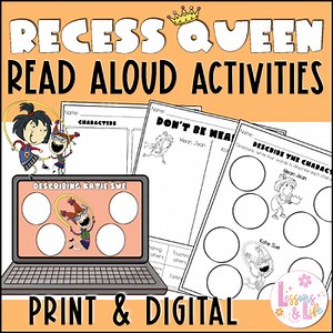 The Recess Queen Read Aloud Activities | SEL & Back to School